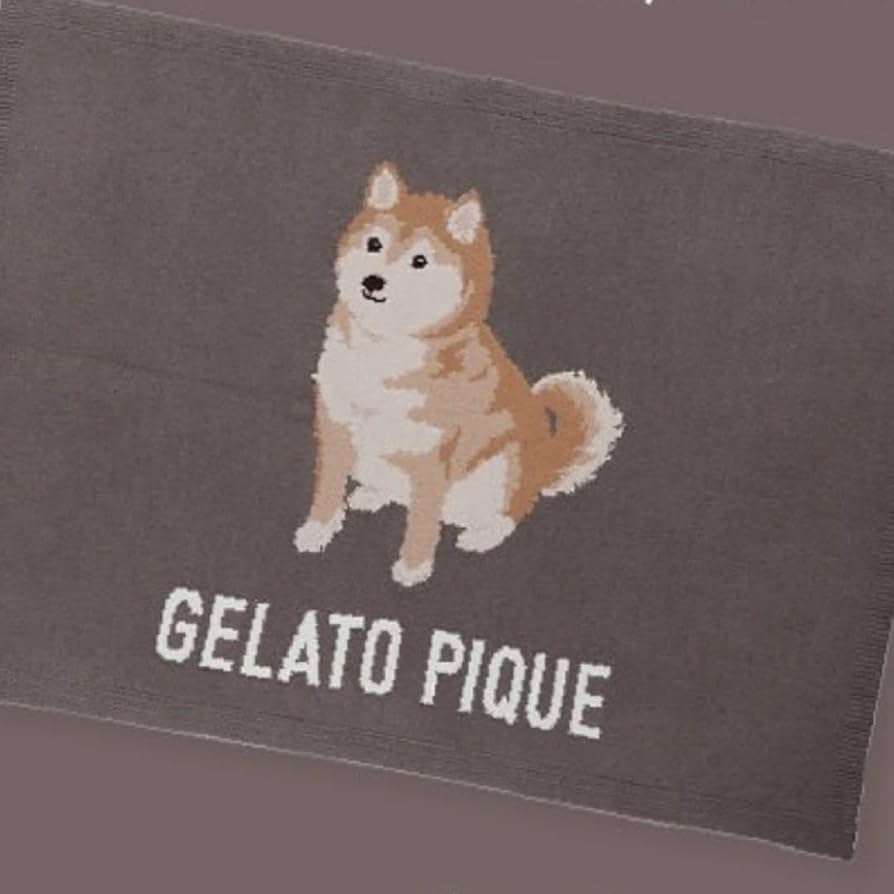 Amazon｜ジェラピケ 柴犬 ブランケット グレー 京都 広島 仙台限定